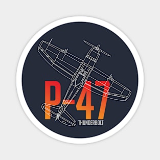 Legendary Wings: The P-47 Thunderbolt Chronicles Magnet